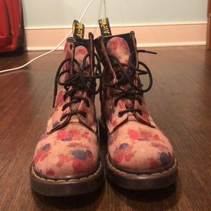 Floral Doc Martens (size 8)